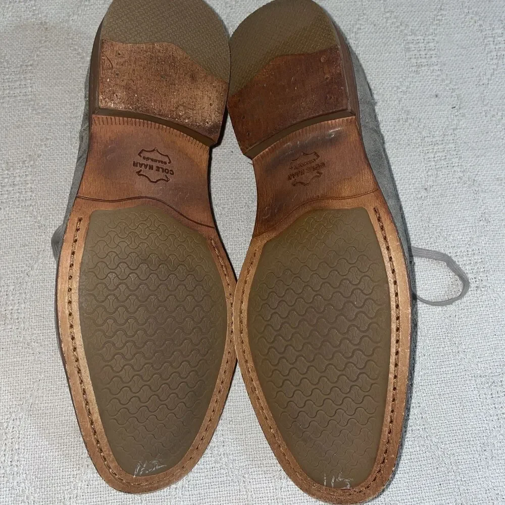 Cole Haan Grand 360 Men’s Dress Shoes Size 11.5 M Gray Suede Leather Going Out